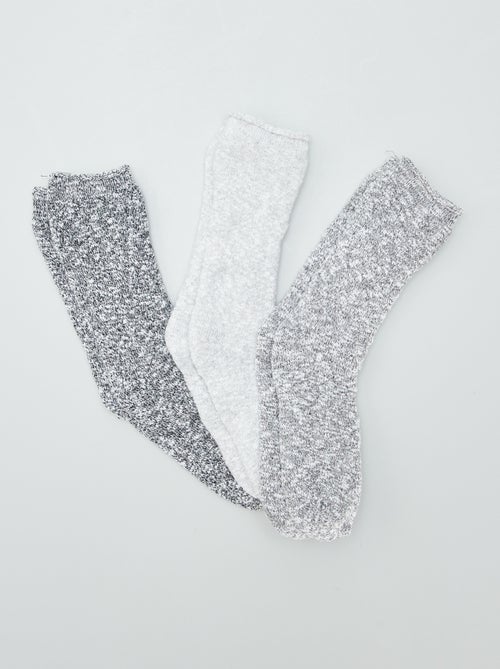 Chaussettes hautes - lot de 3 - Kiabi