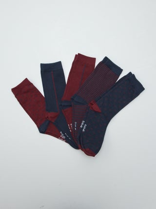 Chaussettes hautes en maille - Lot de 5