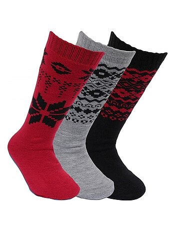 Chaussettes hautes enfant lot de 3