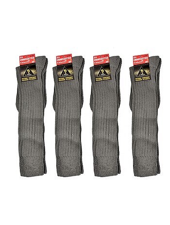 Chaussettes hautes homme Coton - Pack de 4
