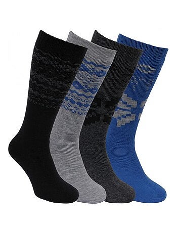 Chaussettes hautes homme lot de 4