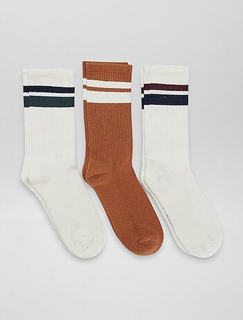 Chaussettes hauttes en maille - Lot de 3