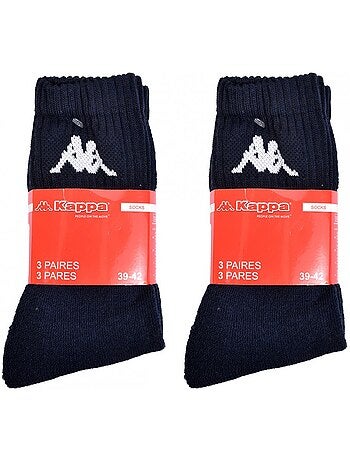 Chaussettes homme KAPPA Modèle Tennis -Assortiment modèles photos selon arrivages - Pack de 6