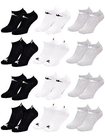 Chaussettes homme kappa socquettes tiges courtes - pack de 12