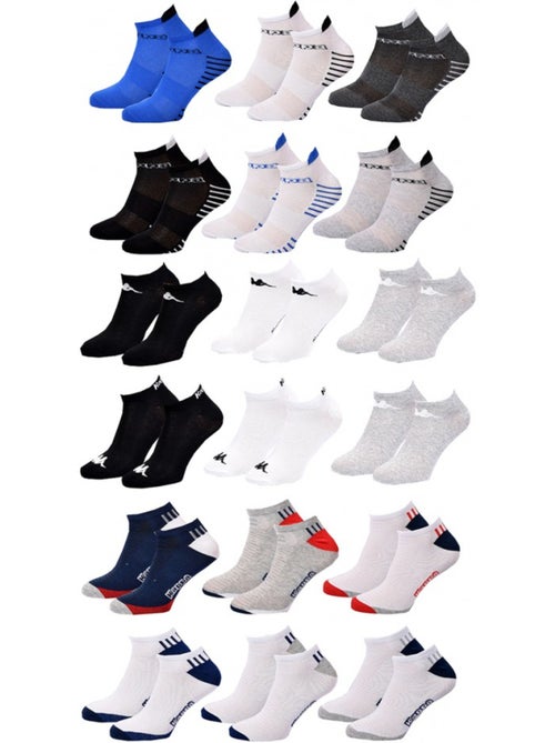 Chaussettes homme kappa socquettes tiges courtes - pack de 12 - Kiabi Chaussettes homme kappa socquettes tiges courtes - pack de 12 - Kiabi