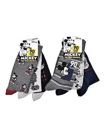 Chaussettes HOMME Licence PACK DE 12 paires Mickey