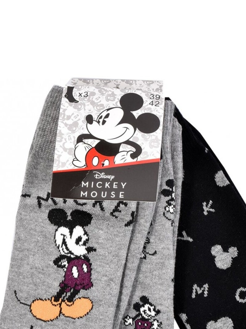 Chaussettes HOMME Licence PACK DE 12 paires Mickey Noir Gris anthracite Bleu - Kiabi