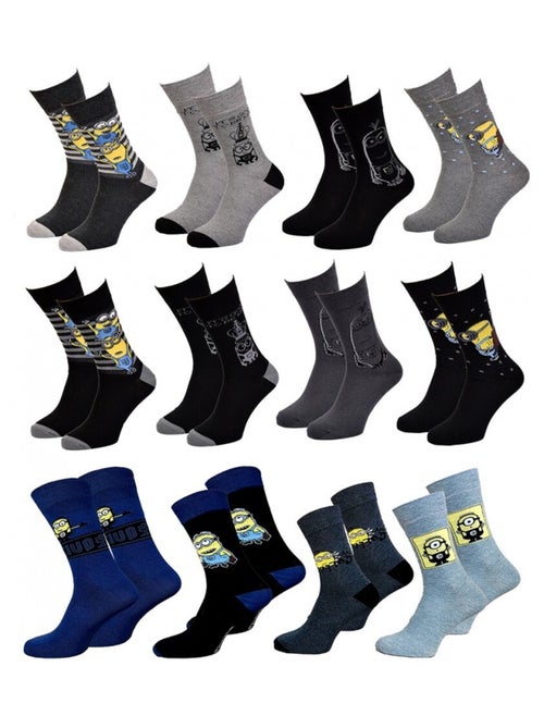 Chaussettes HOMME Licence PACK DE 12 paires Minions - Kiabi Chaussettes HOMME Licence PACK DE 12 paires Minions - Kiabi