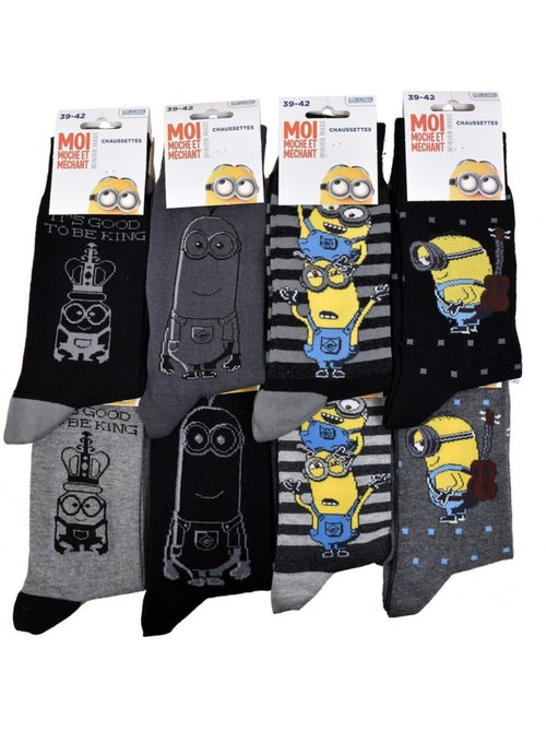 Chaussettes HOMME Licence PACK DE 12 paires Minions - Kiabi Chaussettes HOMME Licence PACK DE 12 paires Minions - Kiabi
