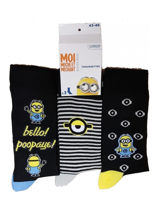 Chaussettes HOMME Licence PACK DE 12 paires Minions - Kiabi Chaussettes HOMME Licence PACK DE 12 paires Minions - Kiabi