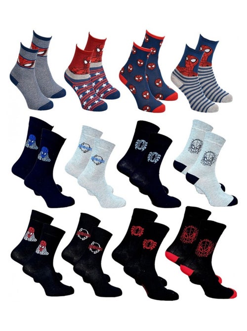 Chaussettes HOMME Licence PACK DE 12 paires Spiderman - Kiabi Chaussettes HOMME Licence PACK DE 12 paires Spiderman - Kiabi