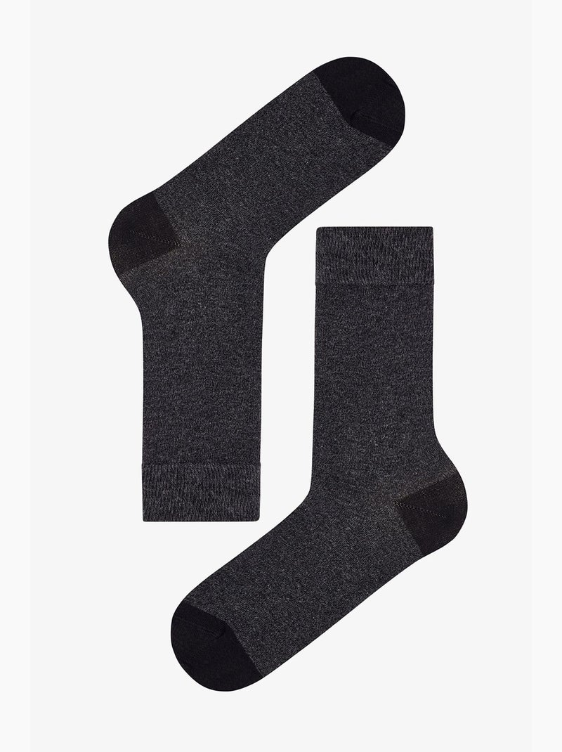 Chaussettes homme, lot de 2 paires penti Bleu marine - Kiabi