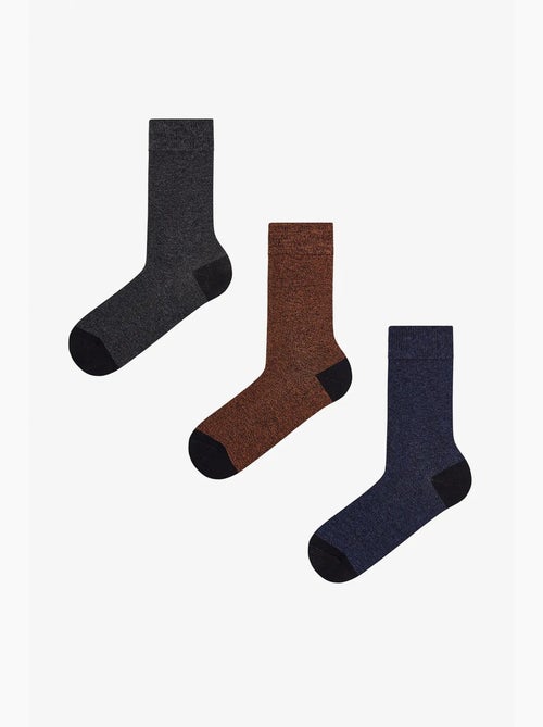 Chaussettes homme, lot de 2 paires penti - Kiabi Chaussettes homme, lot de 2 paires penti - Kiabi