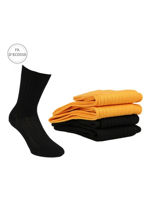 Chaussettes homme lot de 4 fil d'ecosse - Kiabi Chaussettes homme lot de 4 fil d'ecosse - Kiabi