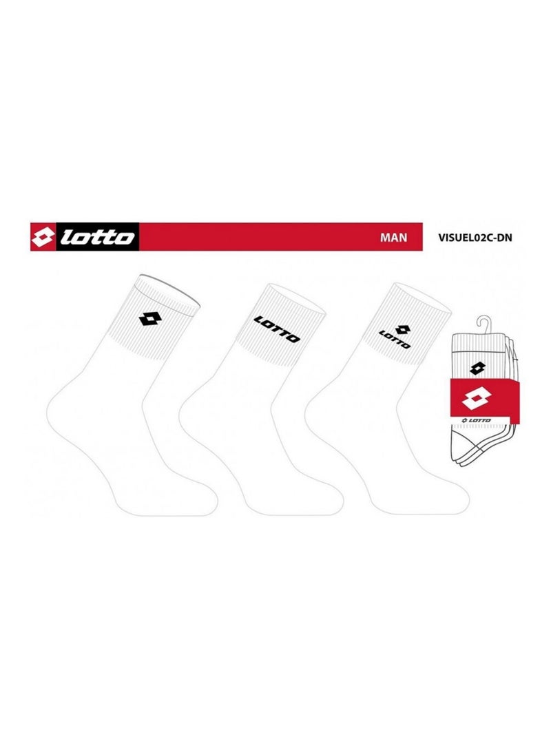 Chaussettes Homme LOTTO - Pack de 6 Blanc - Kiabi