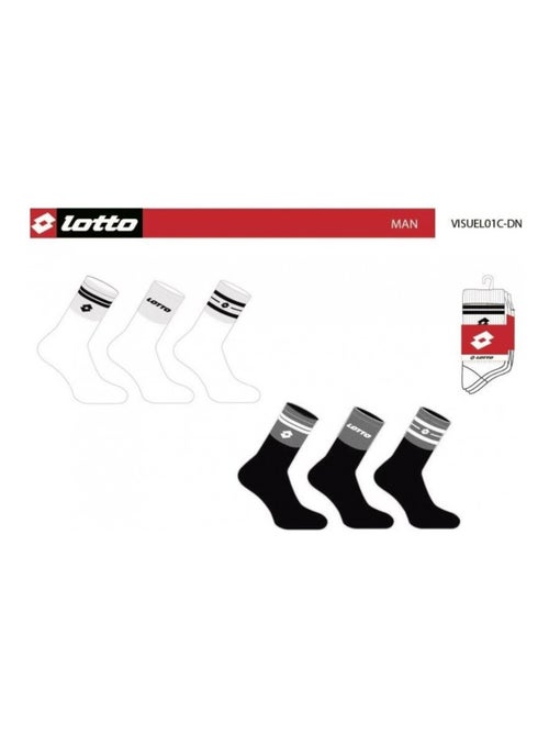 Chaussettes Homme LOTTO - Pack de 6 - Kiabi Chaussettes Homme LOTTO - Pack de 6 - Kiabi