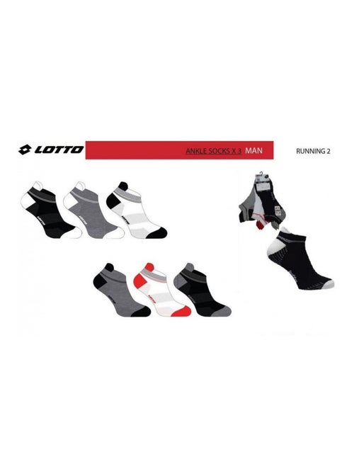 Chaussettes Homme LOTTO - Pack de 6 - Kiabi Chaussettes Homme LOTTO - Pack de 6 - Kiabi