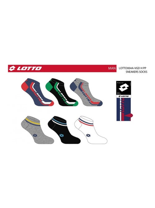 Chaussettes Homme LOTTO - Pack de 6 - Kiabi Chaussettes Homme LOTTO - Pack de 6 - Kiabi