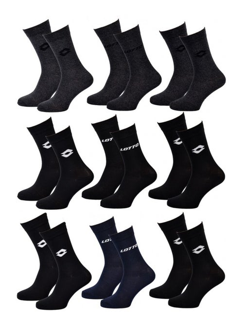 Chaussettes homme lotto - pack de 9 - Kiabi Chaussettes homme lotto - pack de 9 - Kiabi