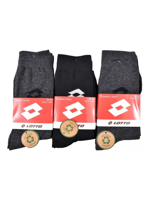 Chaussettes homme lotto - pack de 9 - Kiabi Chaussettes homme lotto - pack de 9 - Kiabi