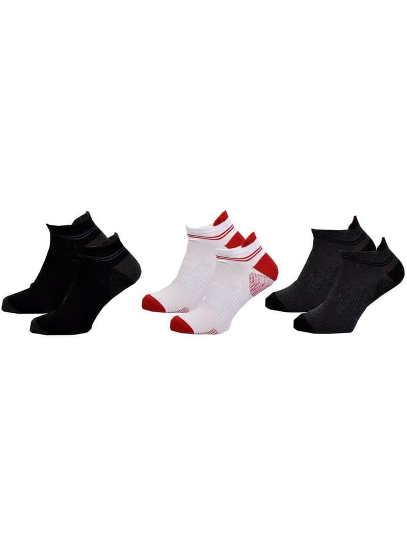 Chaussettes homme LOTTO SNEAKER - Pack de 6 Multicolore - Kiabi