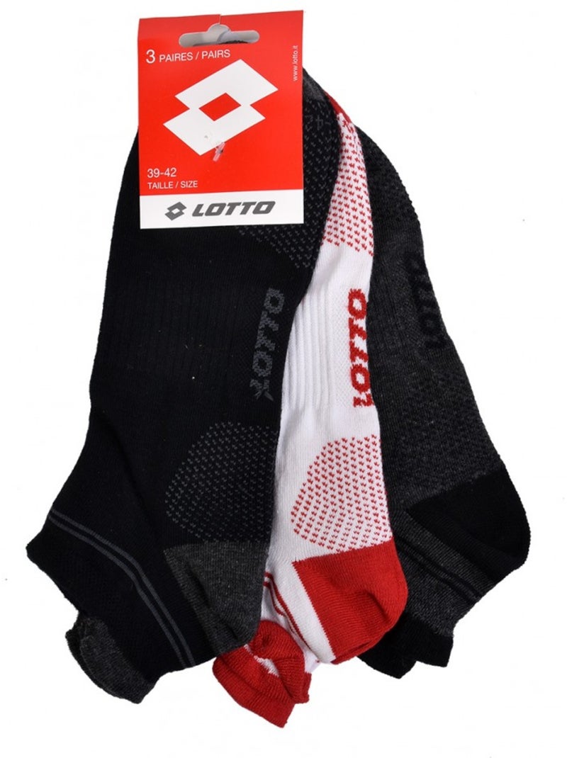 Chaussettes homme LOTTO SNEAKER - Pack de 6 Multicolore - Kiabi