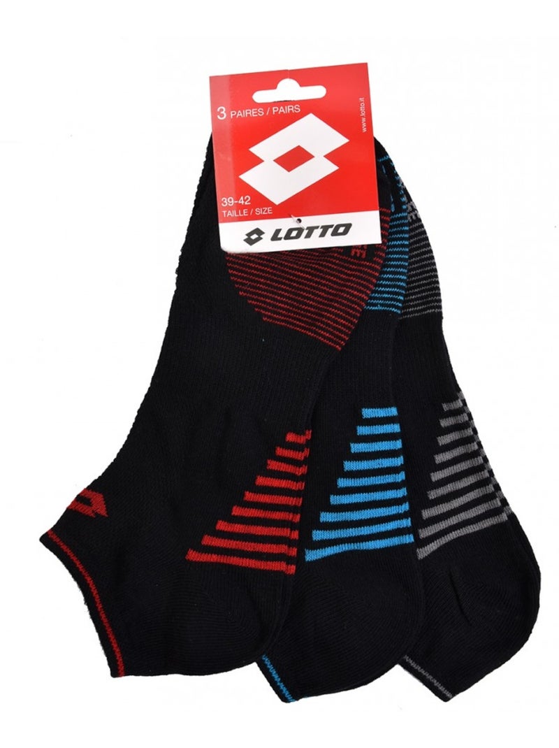 Chaussettes homme LOTTO SNEAKER - Pack de 6 Multicolore - Kiabi