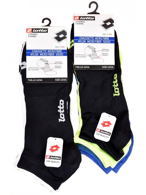 Chaussettes homme LOTTO SNEAKER - Pack de 6 - Kiabi Chaussettes homme LOTTO SNEAKER - Pack de 6 - Kiabi