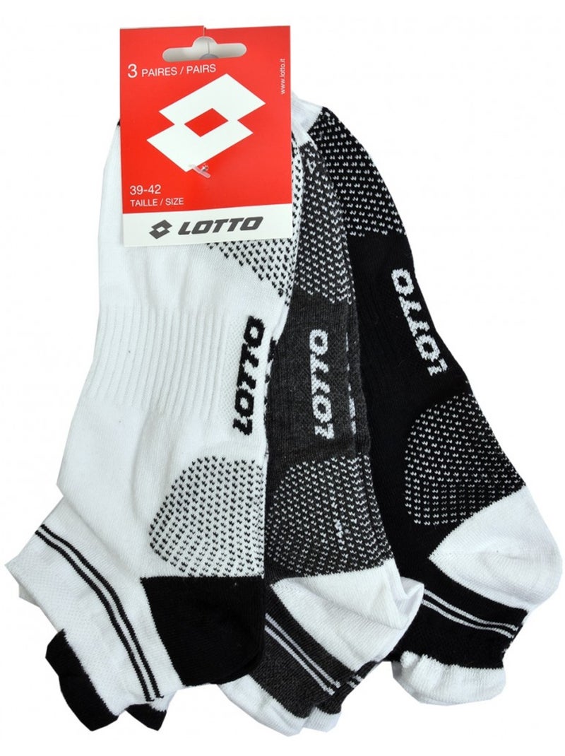 Chaussettes homme LOTTO SNEAKER - Pack de 6 Multicolore - Kiabi