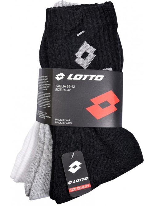 Chaussettes homme LOTTO TENNIS - Pack de 6 - Kiabi Chaussettes homme LOTTO TENNIS - Pack de 6 - Kiabi