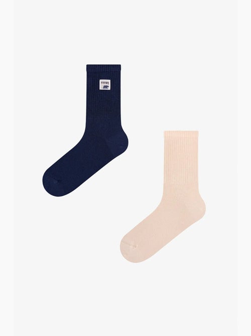 Chaussettes homme mi-mollet à motif slogan dual shade, lot de 2 penti - Kiabi Chaussettes homme mi-mollet à motif slogan dual shade, lot de 2 penti - Kiabi