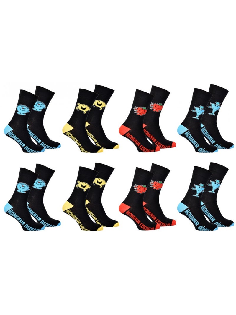 Chaussettes homme MONSIEUR MADAME en Coton -Assortiment modèles photos selon arrivages- - Pack de 12 Multicolore - Kiabi