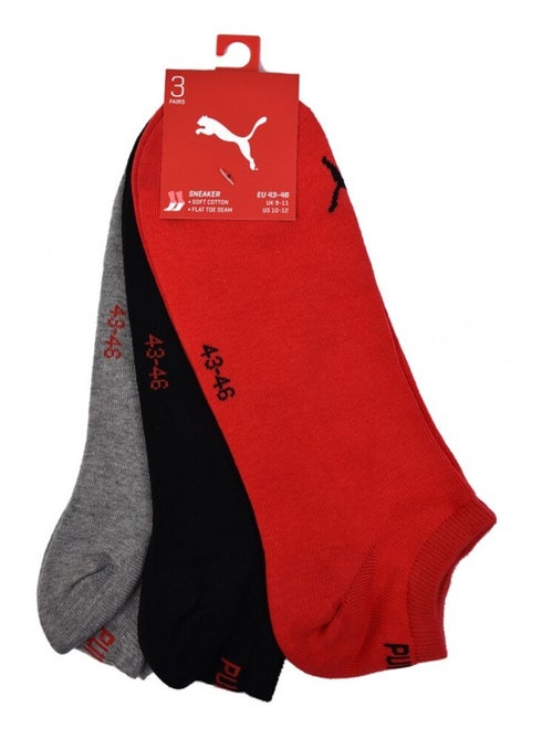Chaussettes homme PUMA SNEAKER - Pack de 3 - Kiabi Chaussettes homme PUMA SNEAKER - Pack de 3 - Kiabi