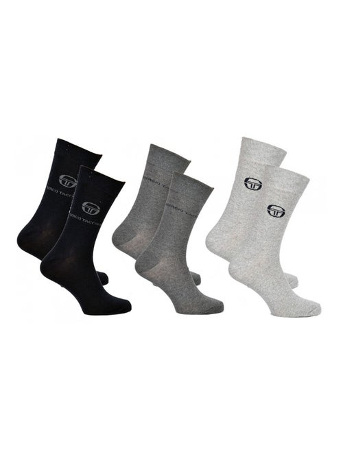 Chaussettes homme Sergio Tacchini - Pack de 3 - Kiabi Chaussettes homme Sergio Tacchini - Pack de 3 - Kiabi
