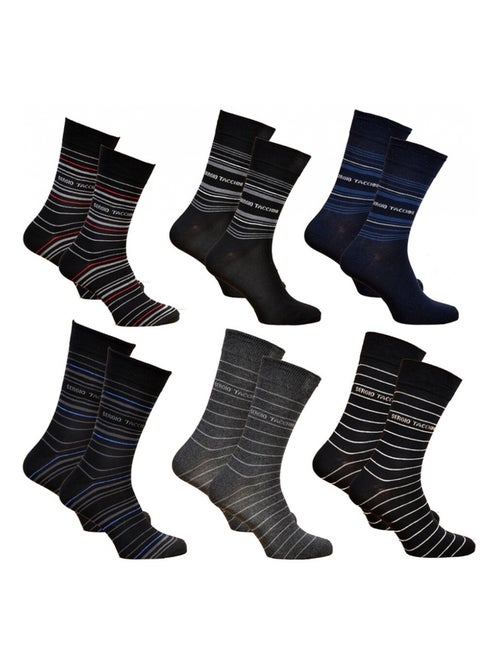 Chaussettes homme Sergio Tacchini - Pack de 6 - Kiabi Chaussettes homme Sergio Tacchini - Pack de 6 - Kiabi