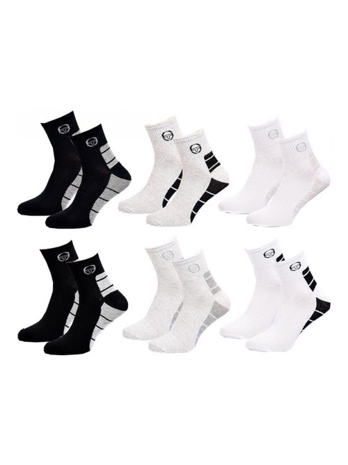 Chaussettes homme Sergio Tacchini Socquettes QUARTER - Pack de 12 - Kiabi Chaussettes homme Sergio Tacchini Socquettes QUARTER - Pack de 12 - Kiabi