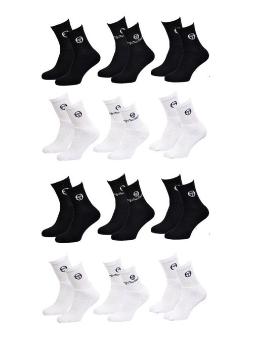 Chaussettes homme Sergio Tacchini Tennis - Pack de 12 - Kiabi Chaussettes homme Sergio Tacchini Tennis - Pack de 12 - Kiabi