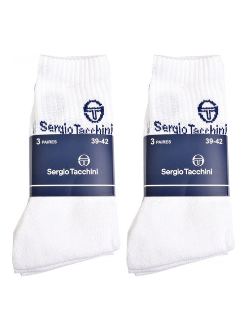 Chaussettes homme Sergio Tacchini Tennis - Pack de 6 - Kiabi Chaussettes homme Sergio Tacchini Tennis - Pack de 6 - Kiabi