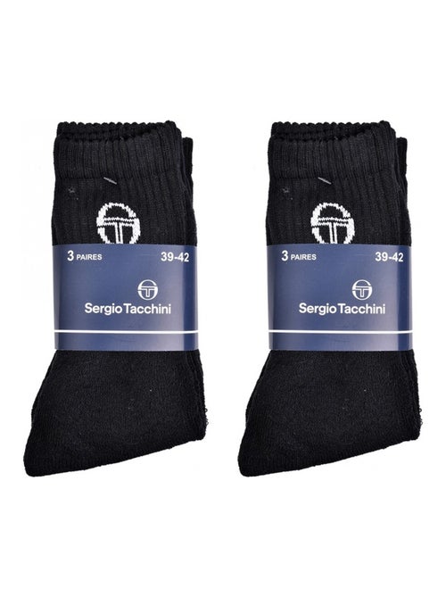 Chaussettes homme Sergio Tacchini Tennis - Pack de 6 - Kiabi Chaussettes homme Sergio Tacchini Tennis - Pack de 6 - Kiabi