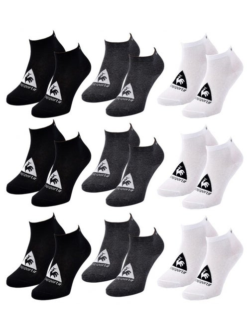 Chaussettes homme sneaker le coq sportif - pack de 9 - Kiabi