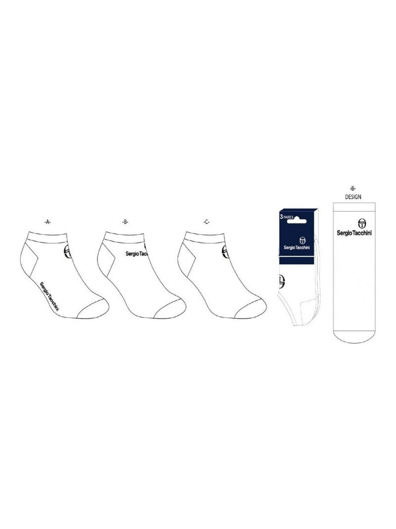 Chaussettes homme sneaker sergio tacchini - pack de 12 Multicolore - Kiabi