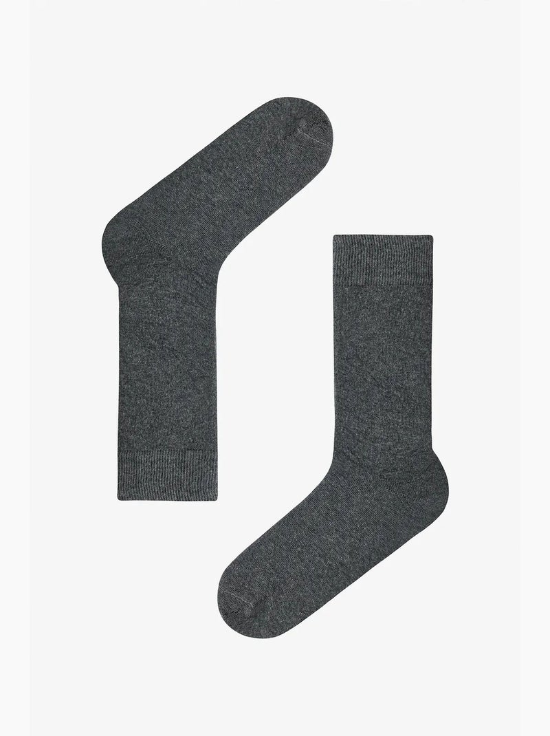 Chaussettes homme super lot de 3 invisibles penti Gris foncé - Kiabi