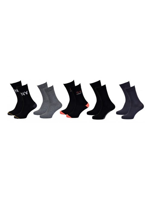 Chaussettes Homme TWINDAY - Pack de 5 - Kiabi Chaussettes Homme TWINDAY - Pack de 5 - Kiabi