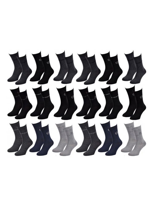 Chaussettes Homme VILLE SERGIO TACCHINI - Pack de 18 - Kiabi Chaussettes Homme VILLE SERGIO TACCHINI - Pack de 18 - Kiabi