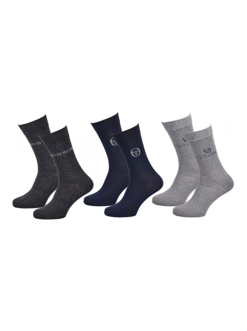 Chaussettes homme ville sergio tacchini - pack de 9 - Kiabi Chaussettes homme ville sergio tacchini - pack de 9 - Kiabi