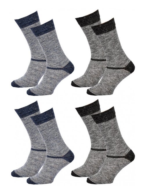 Chaussettes Homme WINTER SOCKS - Pack de 4 - Kiabi Chaussettes Homme WINTER SOCKS - Pack de 4 - Kiabi