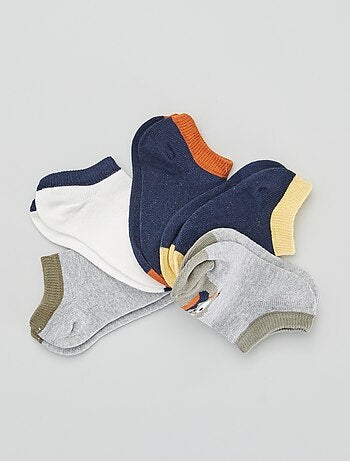 Chaussettes invisibles - Lot de 5 - Kiabi