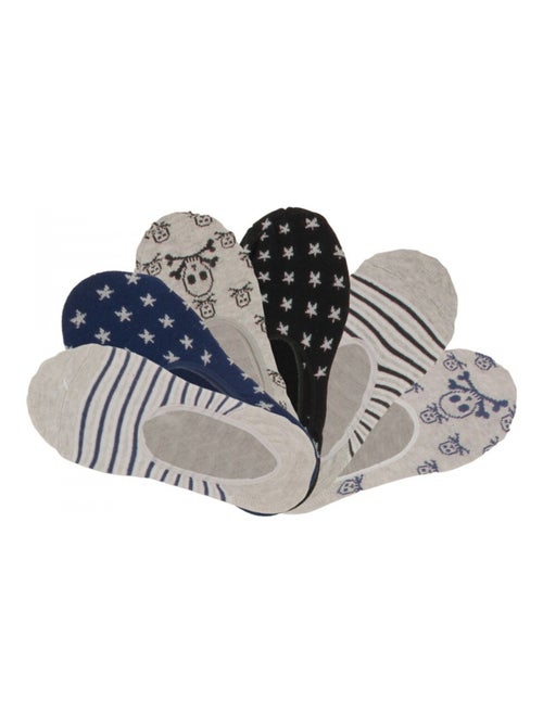 Chaussettes invisibles enfant lot de 6 - Kiabi Chaussettes invisibles enfant lot de 6 - Kiabi