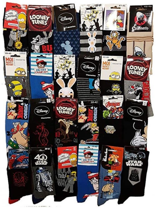 Chaussettes Licence - Pack de 20 - Kiabi Chaussettes Licence - Pack de 20 - Kiabi