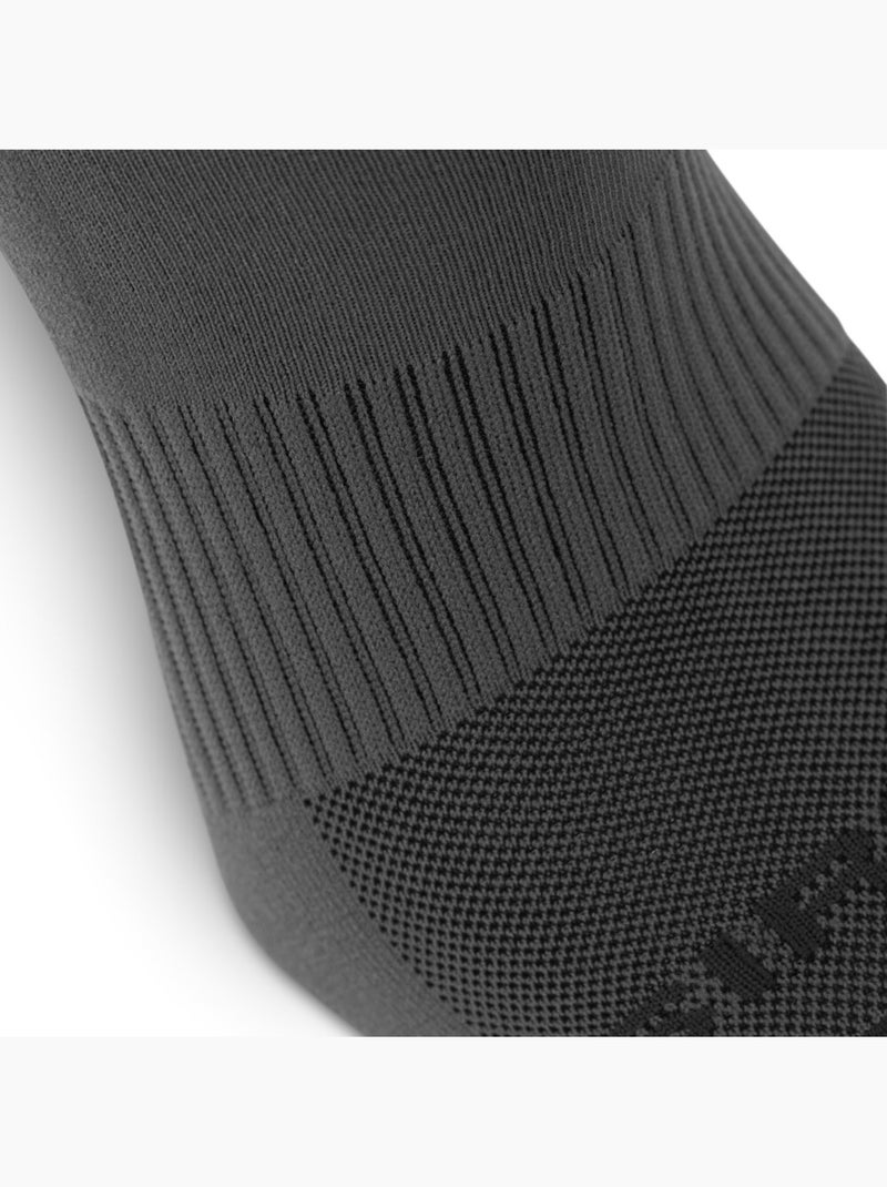 Chaussettes mi-hautes trail running randonnée homme et femme pindos Noir - Kiabi